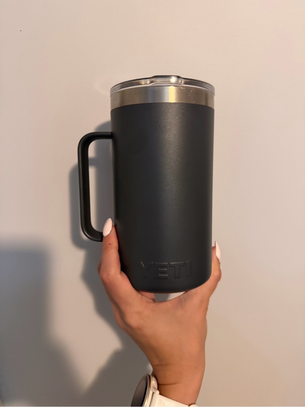 Yeti Dark Charcoal Travel Mug with Handle